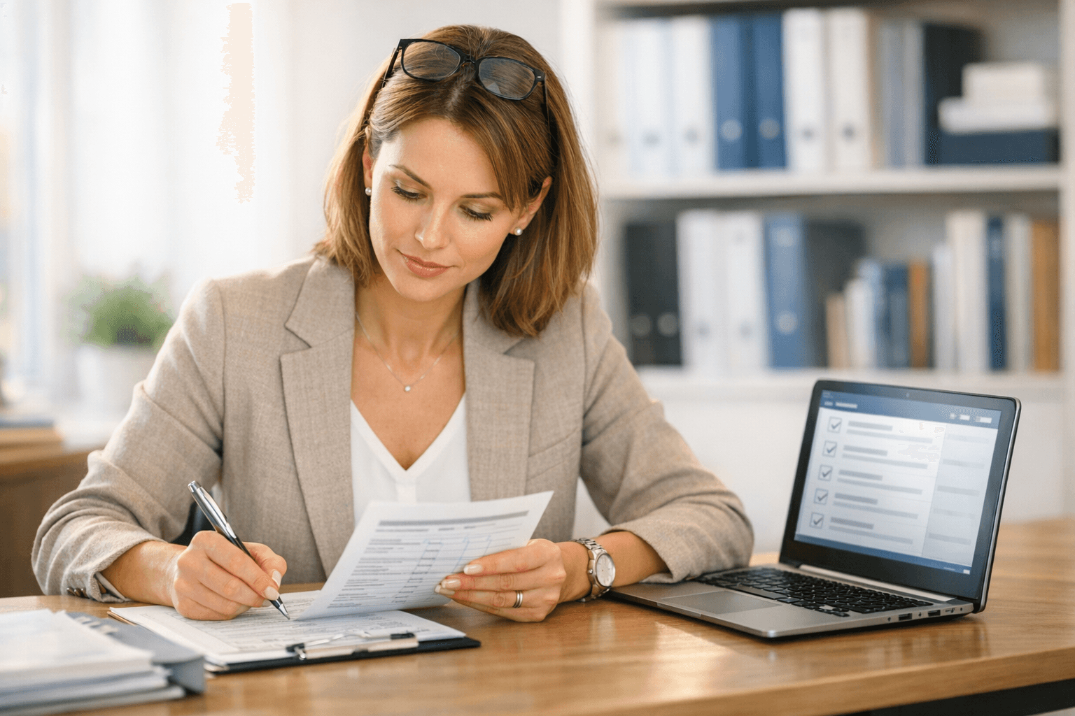 Compliance team conducting risk assessment