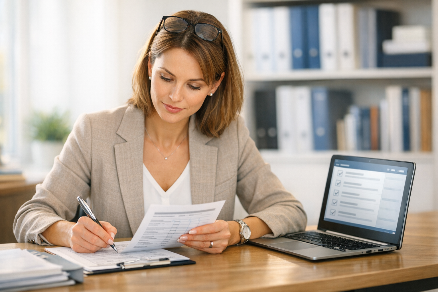 Compliance team conducting risk assessment